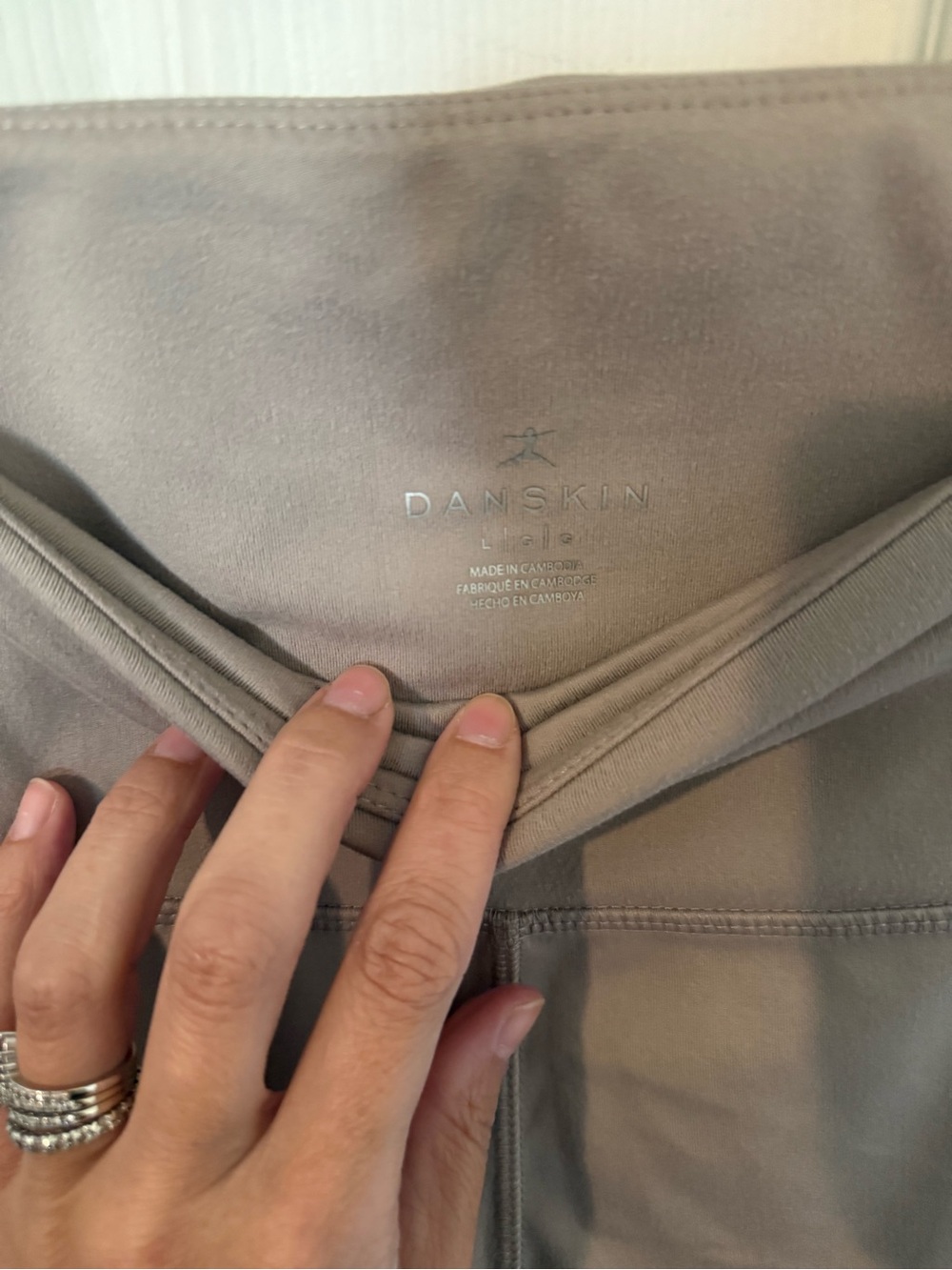 Danskin Taupe High-Waist Leggings - Picture 3 of 4